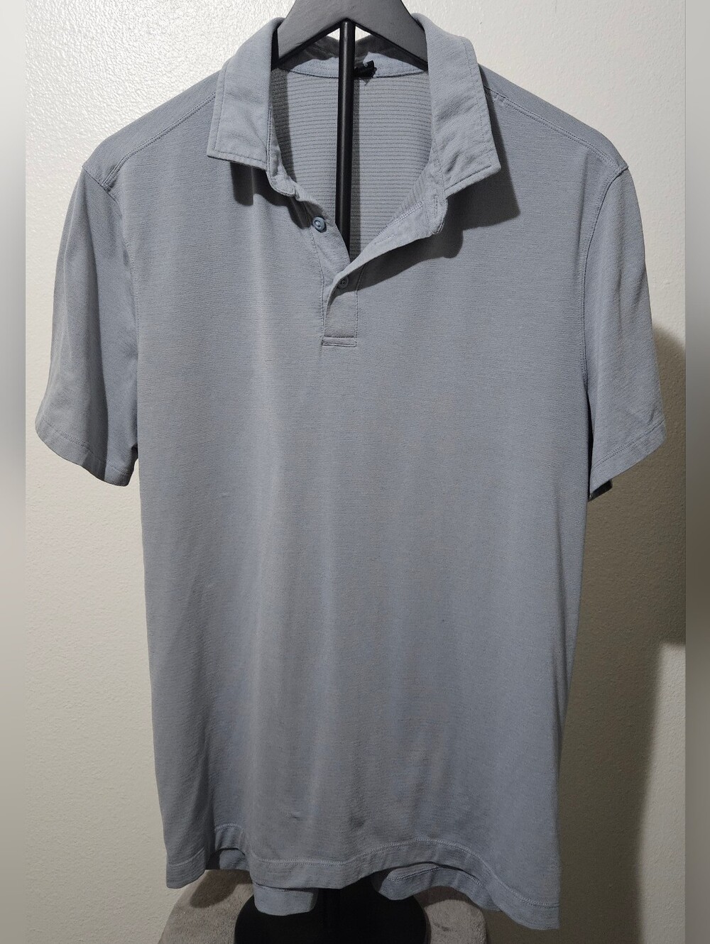 lululemon athletica Light Gray Men's Short-Sleeve Polo